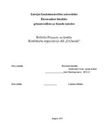 Referāts 'Kredītdarba organizācija a/s "Unibanka"', 1.