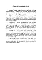 Eseja 'Visam uz pasaules ir cena', 1.