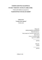 Konspekts 'Sociālais darbs kopienā', 1.