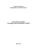 Eseja 'Norvēģijas makroekonomiskais stāvoklis', 1.