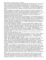 Eseja 'The Influence of Chinese Culture on Buddhism', 1.