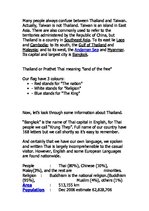 Referāts 'Thailand and Budhism', 1.