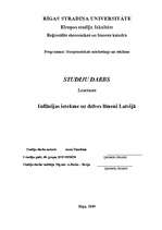 Referāts 'Inflācijas ietekme uz dzīves līmeni Latvijā', 1.