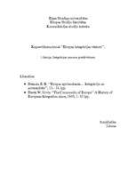 Konspekts 'Integrācijas procesu priekšvēsture', 1.