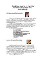 Konspekts 'Andoras, Francijas, Horvātijas konstitūcijas', 1.