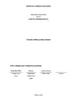 Prakses atskaite 'Finanšu vadības prakse', 1.