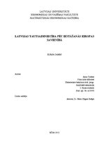 Referāts 'Latvijas tautsaimniecība pēc iestāšanās Eiropas Savienībā', 1.