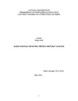 Referāts 'Raiņa dzejoļu krājuma "Mēness meitiņa" analīze', 1.