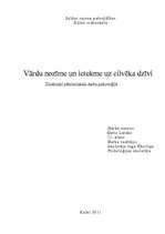 Referāts 'Vārdu nozīme un ietekme uz cilvēka dzīvi', 1.