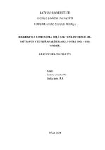 Eseja 'Laikraksta Komunisma ceļš galvenā informācija, satura un vizuālā analīze laika p', 1.