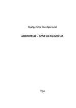 Referāts 'Aristotelis - dzīve un filosofija', 1.