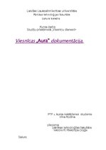 Referāts 'Viesnīcas "Aura" dokumentācija', 1.