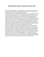 Eseja 'Eksistenciālisma iezīme G.Janovska romānā "Sōla"', 1.