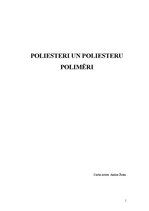 Referāts 'Poliesteri un poliesteru polimēri', 1.