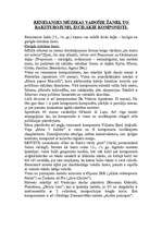 Konspekts 'Renesanses mūzikas vadošie žanri', 1.