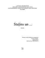 Referāts 'Staļins', 1.