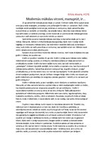 Eseja 'Modernās mākslas virzeni', 1.