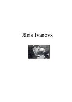Referāts 'Jānis Ivanovs', 1.