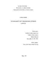 Referāts '"Eurobasket 2015" ekonomiskā ietekme Latvijā', 1.