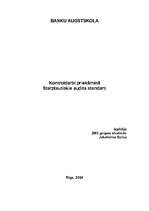 Konspekts 'Starptautiskie audita standarti', 1.