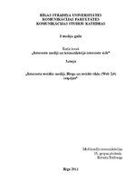 Konspekts 'Interneta sociālie mediji. Blogu un sociālo tīklu (Web 2.0) iespējas', 1.