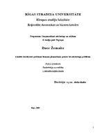Konspekts 'Limitēts pirkšanas lēmuma pieņemšanas process kā mārketinga problēma', 1.