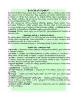 Konspekts 'Tests "Mans koks"', 1.