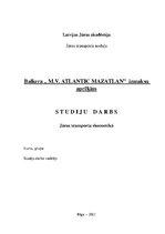 Referāts 'Jūras transporta ekonomika', 1.