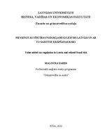 Diplomdarbs 'Pievienotās vērtības nodokļa regulējums Latvijā un ar to saistītie krāpšanas ris', 1.