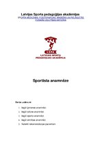 Konspekts 'Sportista anamnēze', 1.