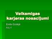 Prezentācija 'Veiksmīgas karjeras nosacījumi', 1.
