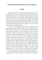 Referāts 'Eiropas Savienības fondi un Latvijas reģioni', 1.