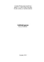 Konspekts 'Estētiskā gaume', 1.