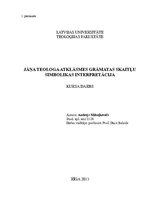 Referāts 'Jāņa atklāsmes grāmatas skaitļu simbolikas interpretācija', 1.