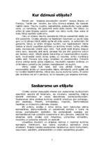 Referāts 'Etiķete. Uzvedības normas', 2.