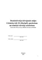 Referāts 'Daudzdzīvokļu dzīvojamās mājas Celtnieku ielā 15, Jēkabpilī, apsekošana un tehni', 1.