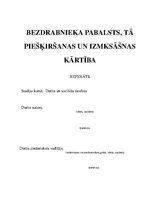 Referāts 'Bezdarbnieka pabalsts, tā piešķiršanas un izmaksāšanas kārtība', 1.