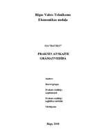 Prakses atskaite 'Prakses atskaite grāmatvedībā SIA "Ratiko"', 1.