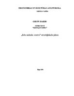 Biznesa plāns '"Ielu mākslu centra" stratēģiskais plāns', 1.