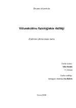 Referāts 'Vidusskolēnu fizioloģiskie rādītāji', 1.