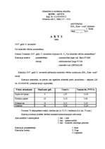 Paraugs 'Materiālo vērtību norakstīšanas akts', 1.