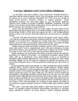 Eseja 'Latvijas administratīvi teritoriālais iedalījums', 1.