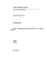 Referāts 'Mazākumgrupu (minoritāšu) tiesības, un ar to saistītās problēmas', 1.