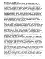 Eseja 'The Japanese Internment during World War II', 1.