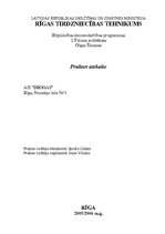 Prakses atskaite 'AS "Drogas"', 1.