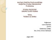 Prezentācija 'Tiesības uz darbu', 1.