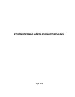 Referāts 'Postmodernās mākslas raksturojums', 1.