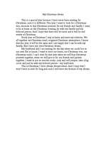 Eseja 'My Christmas dream', 1.