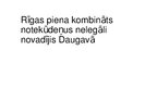 Prezentācija 'Ziņojums vides tiesībās par Rīgas piena kombinātu', 1.