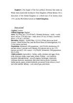 Konspekts 'England', 1.